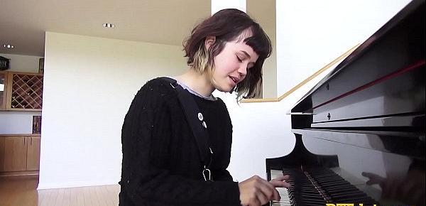  YHIVI SHOWS OFF PIANO SKILLS FOLLOWED BY ROUGH SEX AND CUM OVER HER FACE! - Featuring Yhivi  James Deen